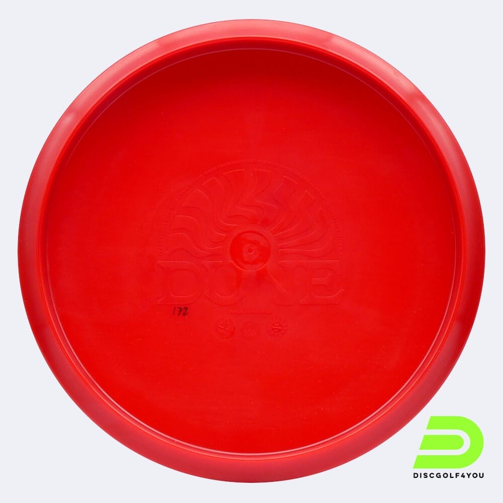 Trash Panda Dune in red, trash panda recycled plastic