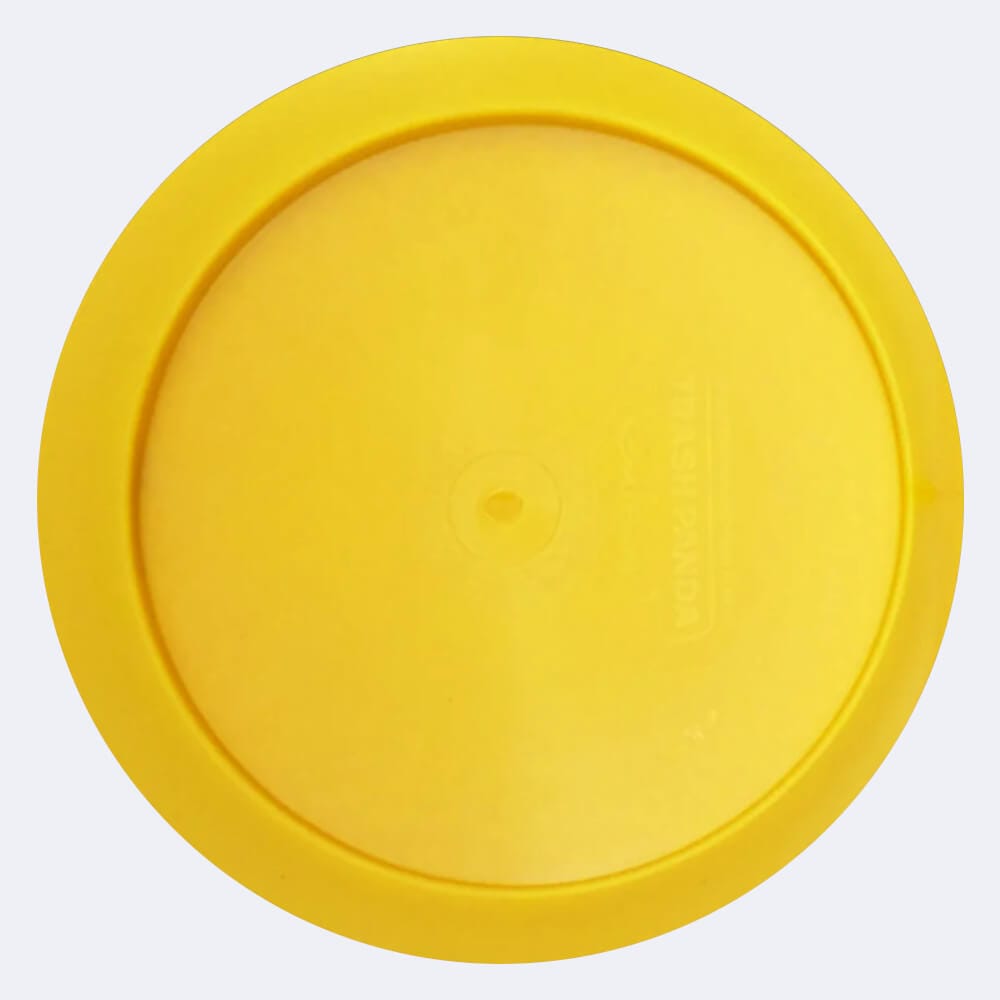 Trash Panda Extraterrestrial II in yellow, trash panda recycled plastic