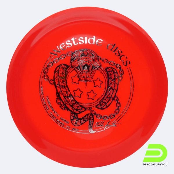 Westside Adder Nikko Locastro Team Series V2 in rot, im Tournament-X Kunststoff und ohne Spezialeffekt