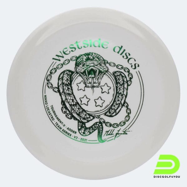 Westside Adder Nikko Locastro Team Series V2 in white, tournament-x plastic