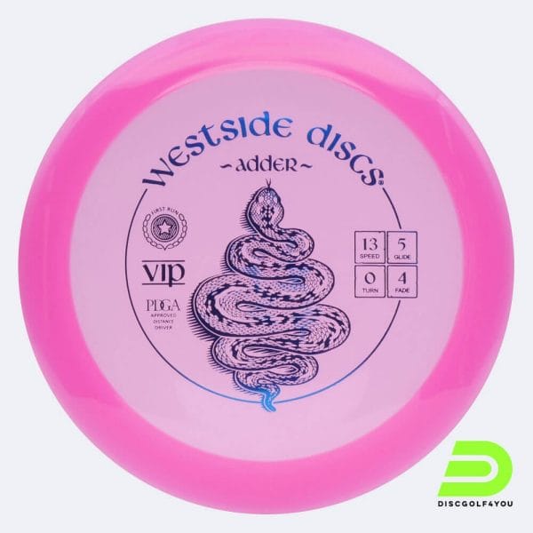 Westside Adder in pink, vip plastic and first run effect