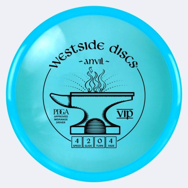 Westside Anvil in türkis, im VIP Kunststoff und ohne Spezialeffekt