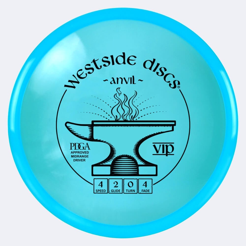 Westside Anvil in turquoise, vip plastic