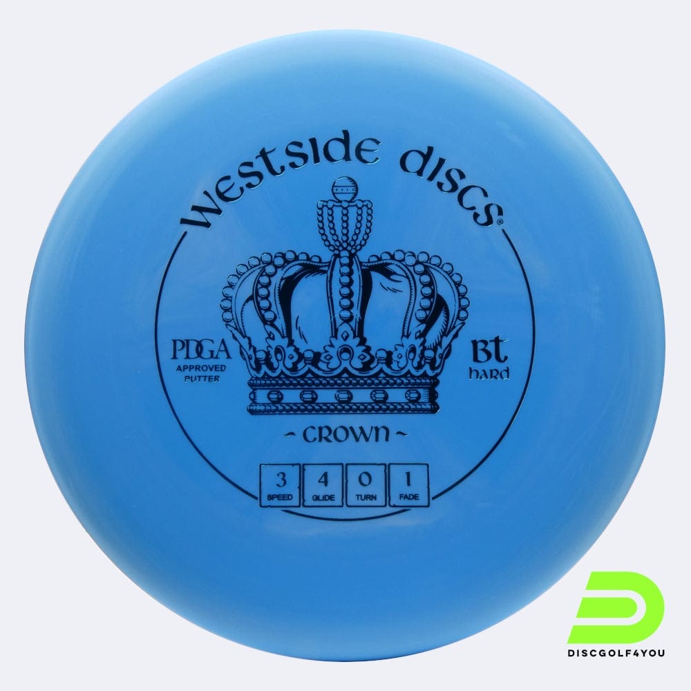 Westside Crown in blue, bt hard plastic
