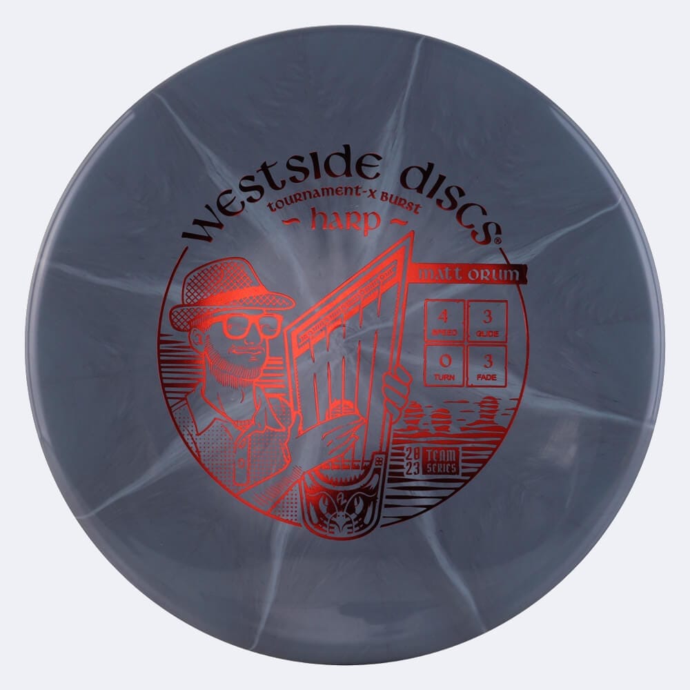 Westside Harp - Matt Orum Team Series in grey, tournament-x plastic and burst effect