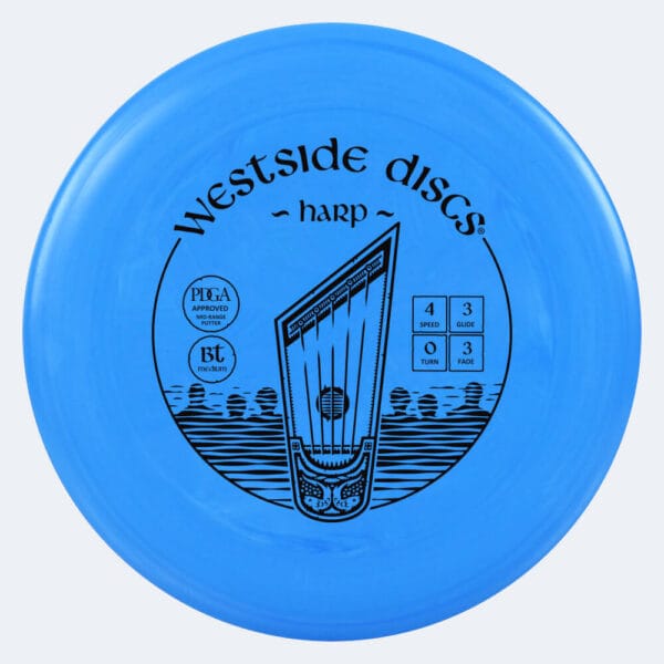 Westside Harp in blue, bt medium plastic