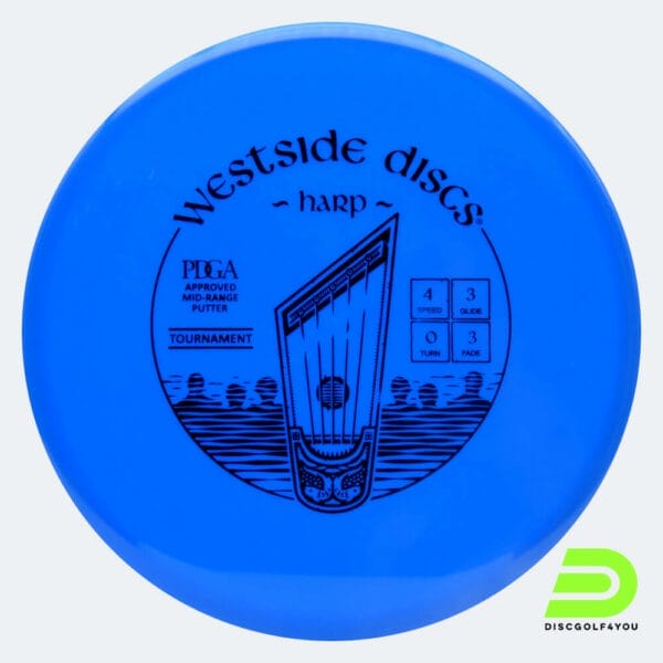 Westside Harp in blau, im Tournament Kunststoff und ohne Spezialeffekt