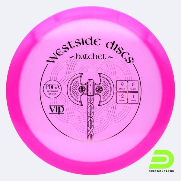 Westside Hatchet in pink, vip plastic
