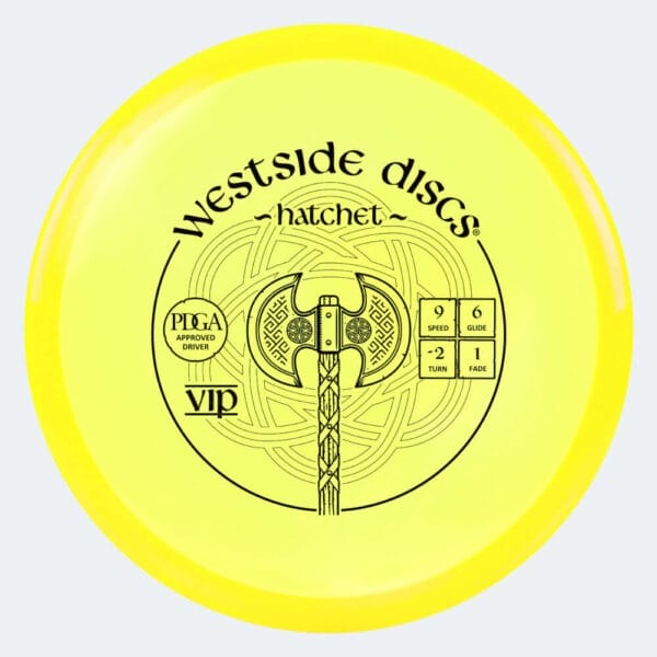 Westside Hatchet in yellow, vip plastic