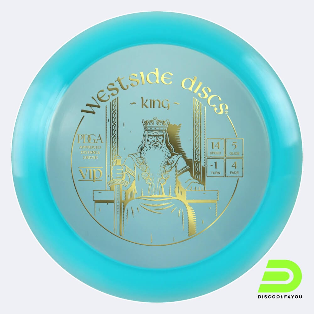 Westside King in turquoise, vip plastic