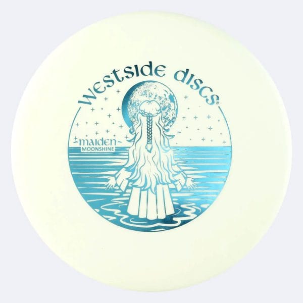 Westside Maiden in white, bt medium moonshine plastic and glow effect