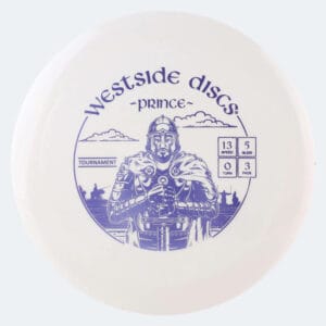 Westside Prince in white, tournament plastic