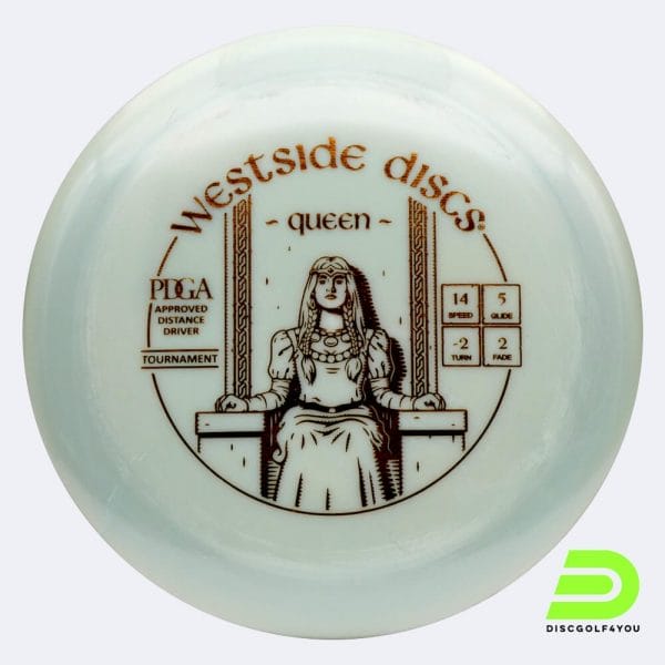 Westside Queen in white, tournament plastic