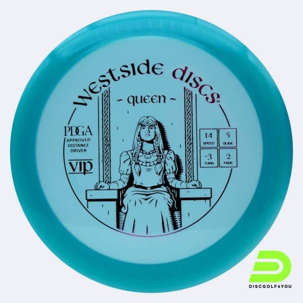 Westside Queen in turquoise, vip plastic