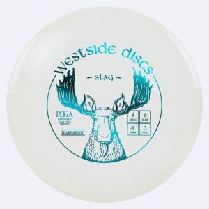 Westside Stag in white, tournament plastic