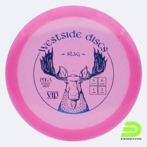 Westside Stag in pink, vip plastic