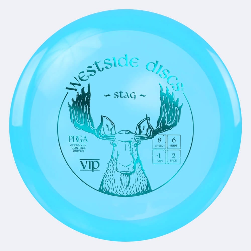 Westside Stag in turquoise, vip plastic
