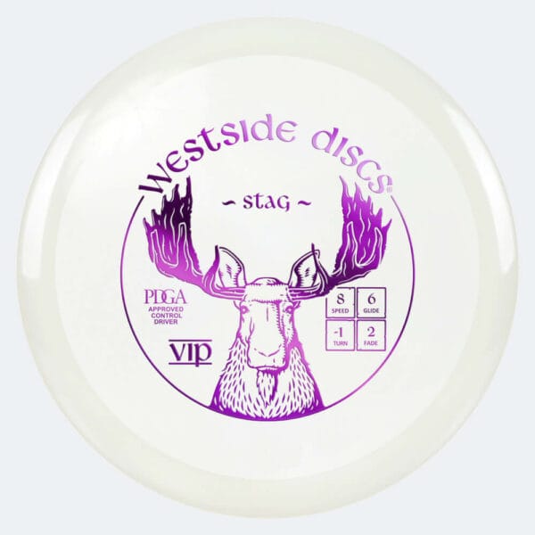 Westside Stag in white, vip plastic