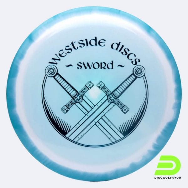 Westside Sword in turquoise, tournament orbit plastic