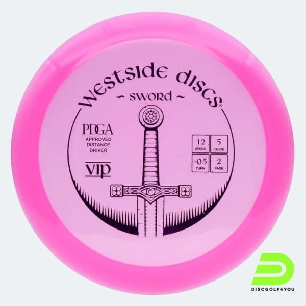 Westside Sword in pink, vip plastic