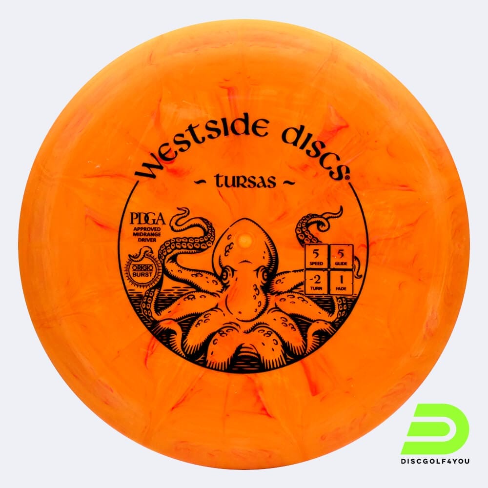 Westside Tursas in orange, im Origio Kunststoff und burst Spezialeffekt