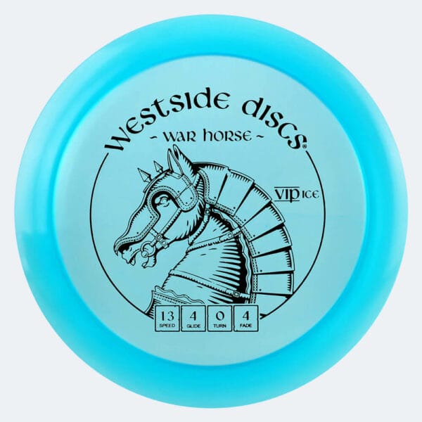 Westside Wars horse in turquoise, vip ice plastic