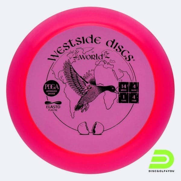 Westside World in pink, elasto plastic