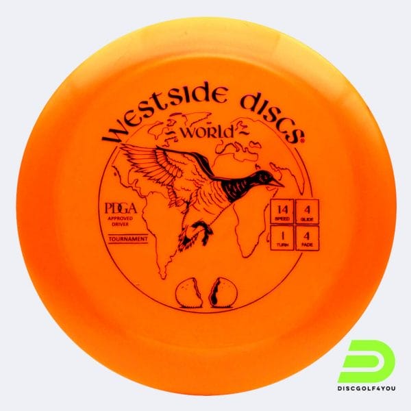 Westside World in classic-orange, tournament plastic
