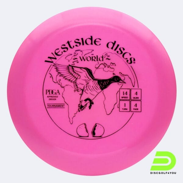 Westside World in rosa, im Tournament Kunststoff und ohne Spezialeffekt